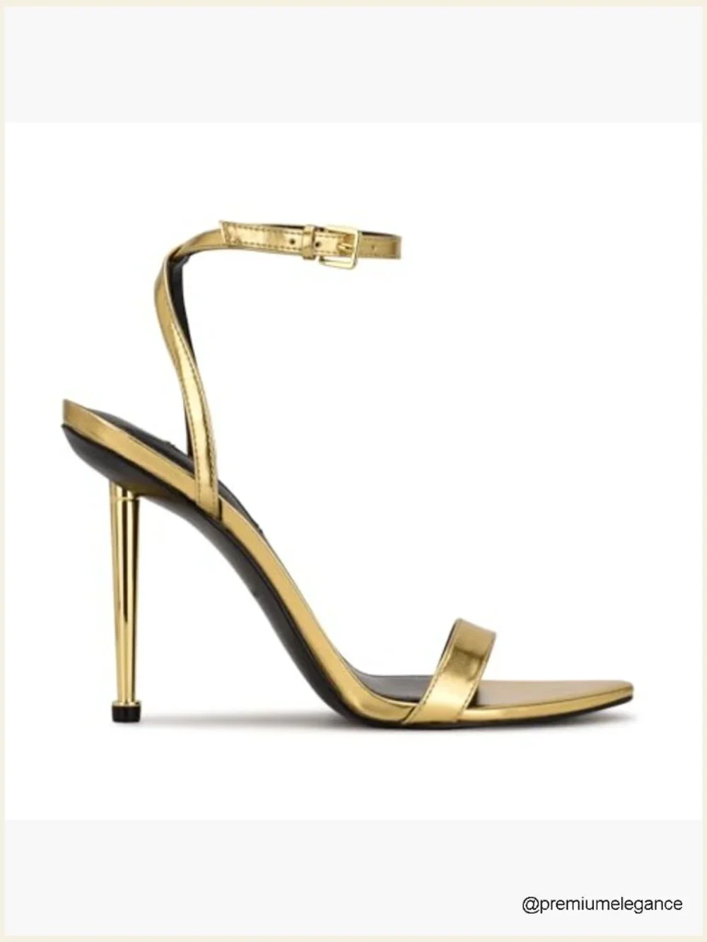 Kitten heel stiletto sandals with ankle strap